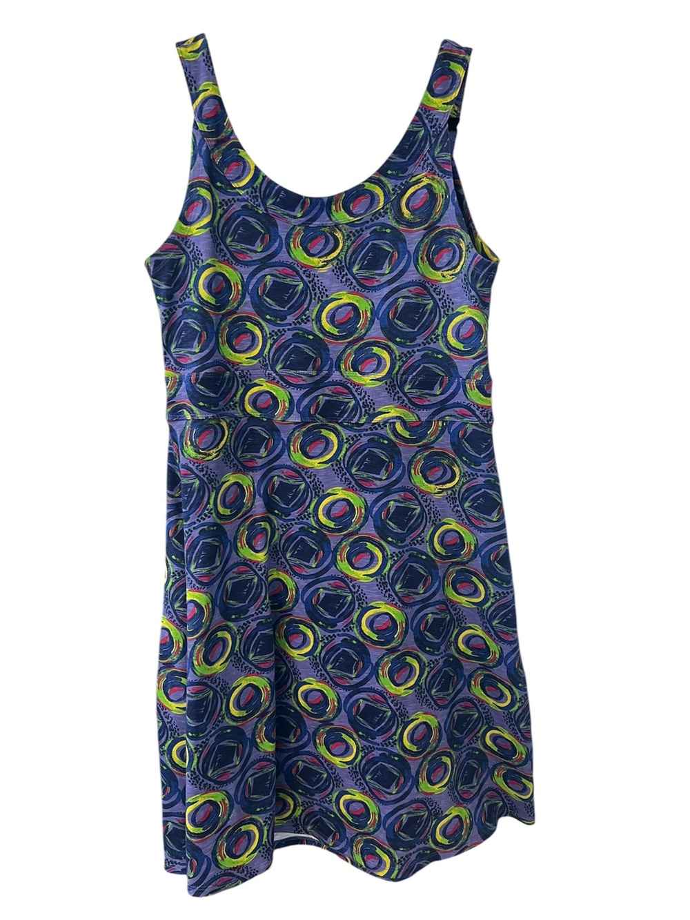 REI Tank Dress Geometric Causal Summer Beach Pullover A-Line Size Medium